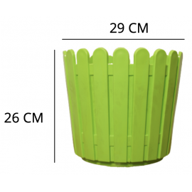 Colourful Fence Plastic Planter/Flower Pot