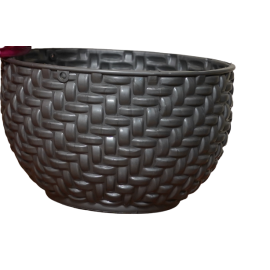 Hanging (Set of 5) Round Mosaic Planter / Flower Pot With Chains