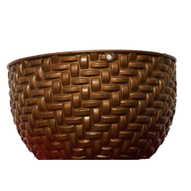 Hanging (Set of 5) Round Mosaic Planter / Flower Pot With Chains