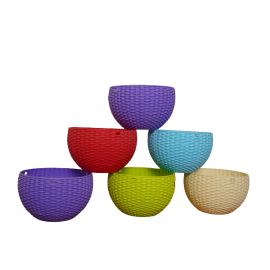 Round Home Garden Hanging Basket Planter For Indoor Outdoor Round Home Garden Hanging Basket Planter For Indoor Outdoor