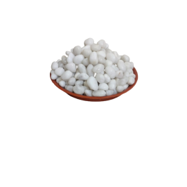 Polar White Polished Pebbles Landscape Stone River Stone For Home Garden - Assorted Size (1 KG)