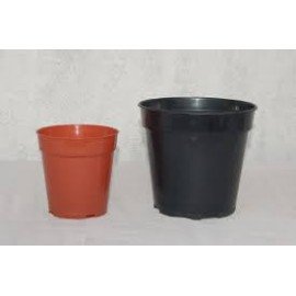 Brown Plastic Pots by CSR ORGANICS